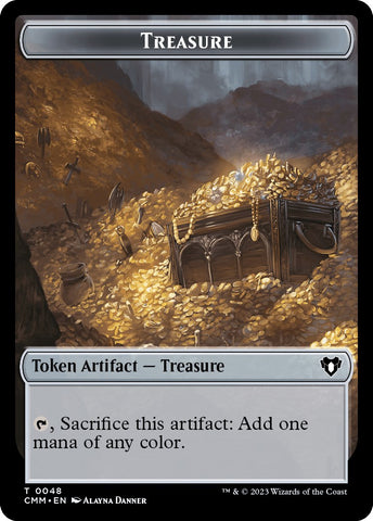 Treasure // Phyrexian Beast Double-Sided Token [Commander Masters Tokens]