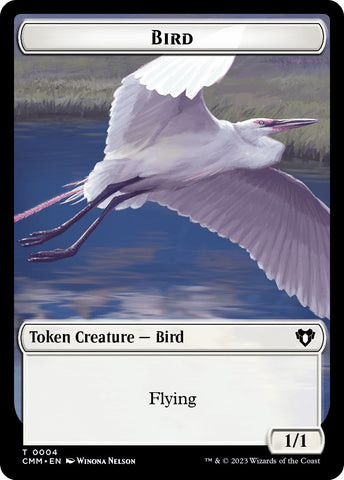 Bird // Demon Double-Sided Token [Commander Masters Tokens]