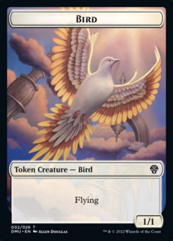 Bird (002) // Zombie Double-sided Token [Dominaria United Tokens]