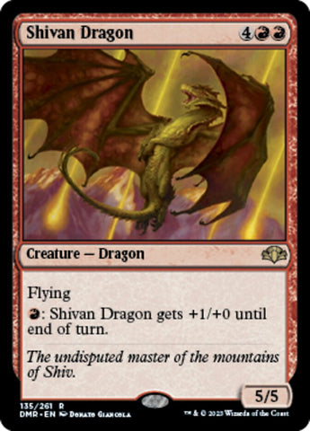 Shivan Dragon [Dominaria Remastered]
