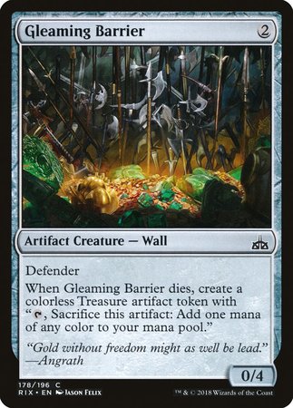 Gleaming Barrier [Rivals of Ixalan]
