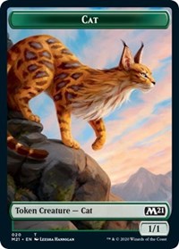 Cat (020) // Dog Double-sided Token [Core Set 2021 Tokens]