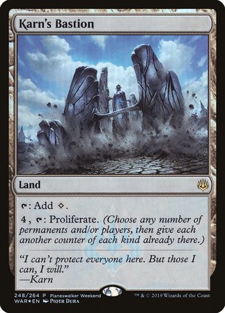 Karn's Bastion - Planeswalker Weekend [War of the Spark Promos]