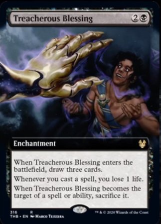 Treacherous Blessing (Extended Art) [Theros Beyond Death]
