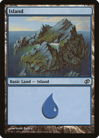 Island (31) [Duel Decks: Jace vs. Chandra]