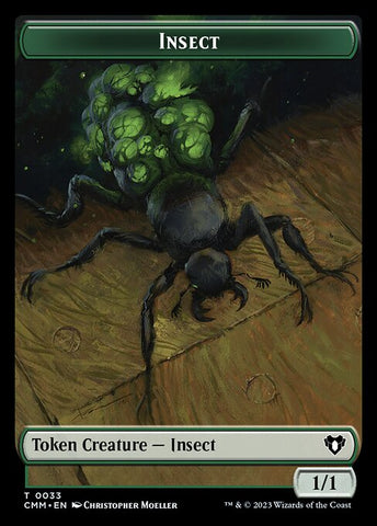 Bird // Insect Double-Sided Token [Commander Masters Tokens]