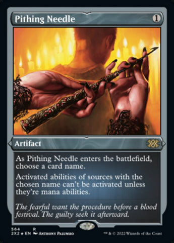 Pithing Needle (Foil Etched) [Double Masters 2022]