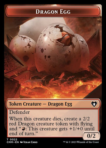 Eldrazi // Dragon Egg Double-Sided Token [Commander Masters Tokens]