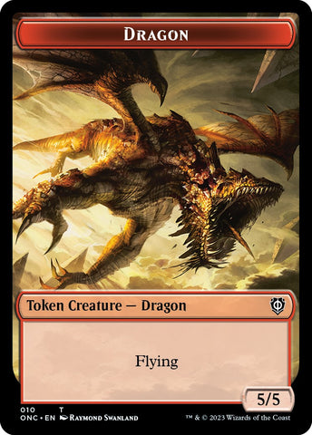 Kobolds of Kher Keep // Dragon Double-Sided Token [Phyrexia: All Will Be One Commander Tokens]