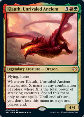 Klauth, Unrivaled Ancient [Dungeons & Dragons: Adventures in the Forgotten Realms Commander]