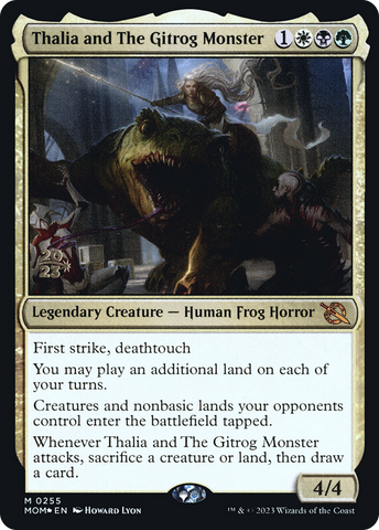 Thalia and The Gitrog Monster [March of the Machine Prerelease Promos]