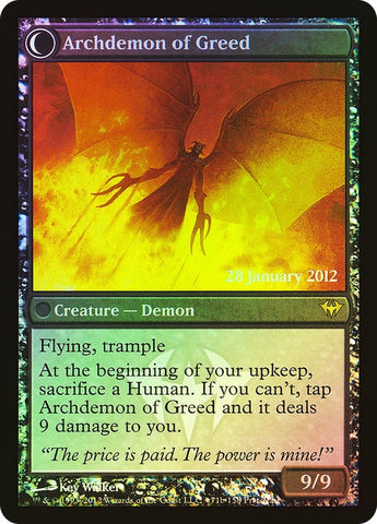 Ravenous Demon // Archdemon of Greed [Dark Ascension Prerelease Promo]