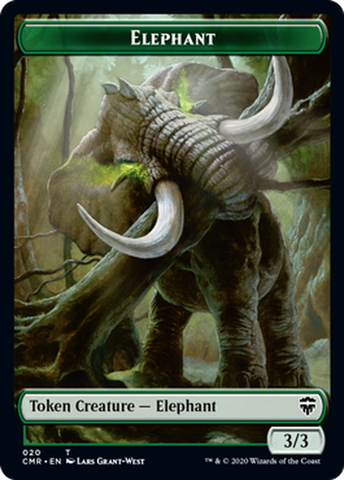 Beast (019) // Elephant Double-sided Token [Commander Legends]