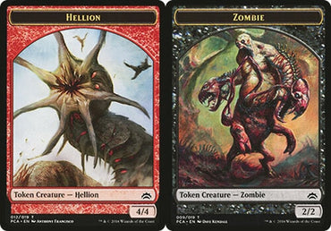 Hellion Token // Zombie Double-sided Token [Planechase Anthology Tokens]