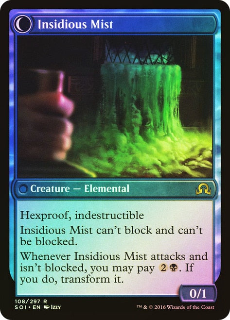 Elusive Tormentor // Insidious Mist [Shadows over Innistrad Prerelease Promos]