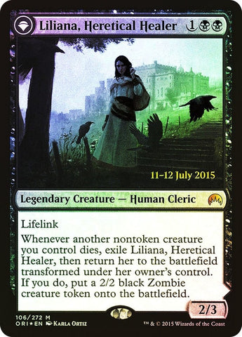 Liliana, Heretical Healer // Liliana, Defiant Necromancer [Magic Origins Promos]