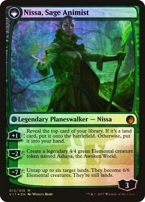 Nissa, Vastwood Seer // Nissa, Sage Animist [From the Vault: Transform]