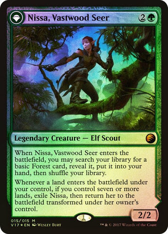 Nissa, Vastwood Seer // Nissa, Sage Animist [From the Vault: Transform]