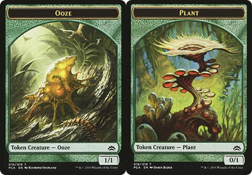 Ooze Token (1/1) // Plant Token Double-sided Token [Planechase Anthology Tokens]
