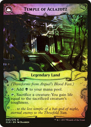 Arguel's Blood Fast // Temple of Aclazotz [Ixalan Prerelease Promos]