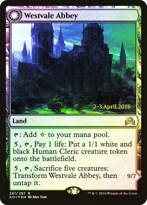 Westvale Abbey // Ormendahl, Profane Prince [Shadows over Innistrad Prerelease Promos]