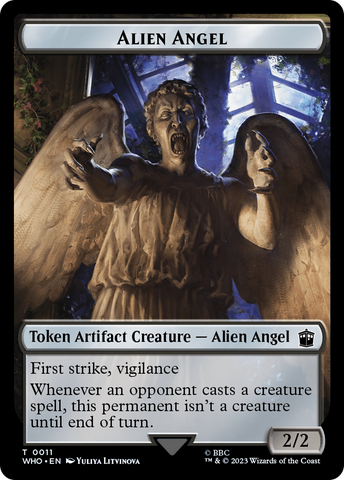 Alien Angel // Clue (0021) Double-Sided Token [Doctor Who Tokens]