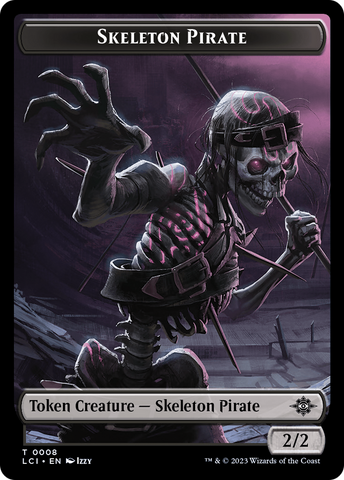 Copy // Skeleton Pirate Double-Sided Token [The Lost Caverns of Ixalan Commander Tokens]