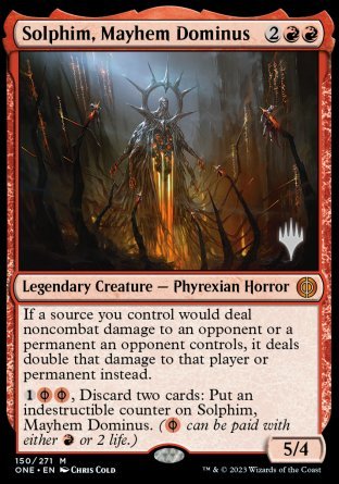 Solphim, Mayhem Dominus (Promo Pack) [Phyrexia: All Will Be One Promos]