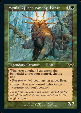 Ayula, Queen Among Bears (Retro Foil Etched) [Modern Horizons 2]