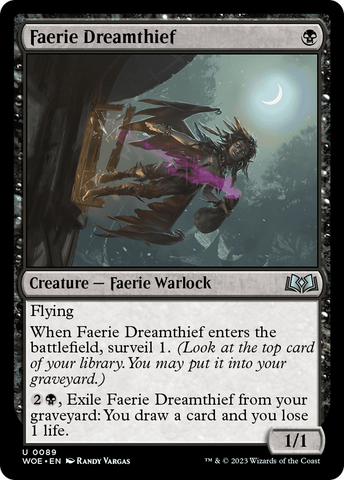 Faerie Dreamthief [Wilds of Eldraine]