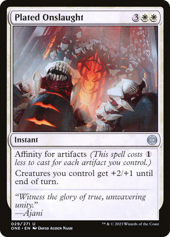 Plated Onslaught [Phyrexia: All Will Be One]
