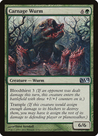 Carnage Wurm [Magic 2012]