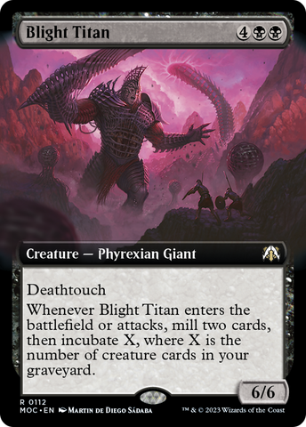 Blight Titan (Extended Art) [March of the Machine Commander]