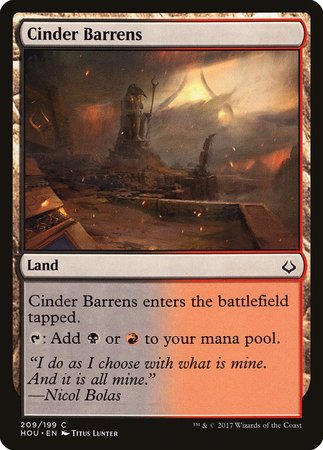 Cinder Barrens [Hour of Devastation]