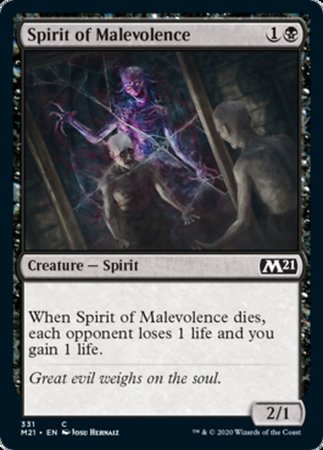 Spirit of Malevolence [Core Set 2021]