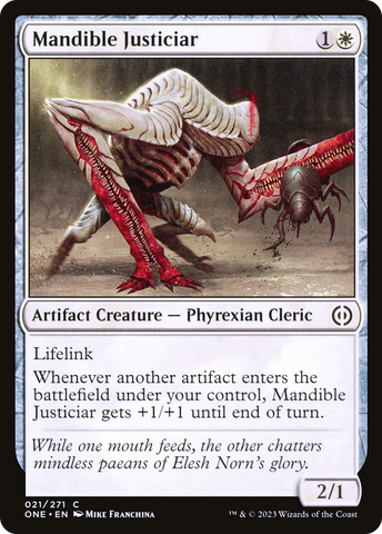 Mandible Justiciar [Phyrexia: All Will Be One]