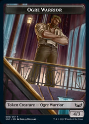 Ogre Warrior // Angel Double-sided Token [Streets of New Capenna Tokens]