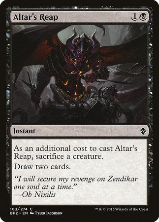 Altar's Reap [Battle for Zendikar]