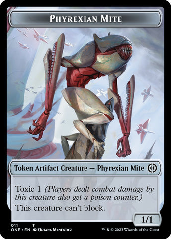 Phyrexian Mite // Phyrexian Insect Double-Sided Token [Phyrexia: All Will Be One Commander Tokens]