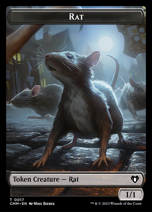 Eldrazi // Rat Double-Sided Token [Commander Masters Tokens]