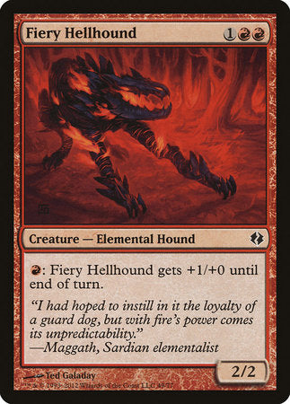 Fiery Hellhound [Duel Decks: Venser vs. Koth]
