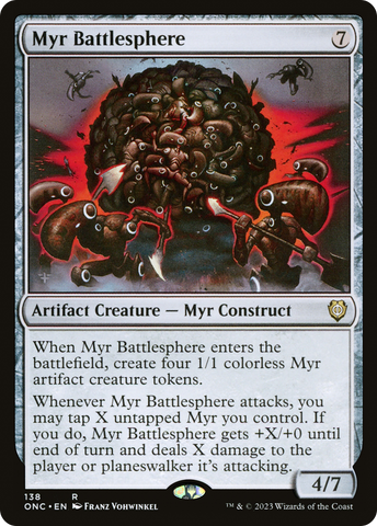Myr Battlesphere [Phyrexia: All Will Be One Commander]