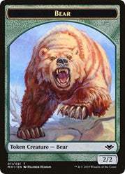Bear // Soldier Double-Sided Token [Modern Horizons Tokens]