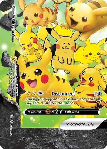 Pikachu V-UNION (SWSH141) (Celebrations) [Sword & Shield: Black Star Promos]