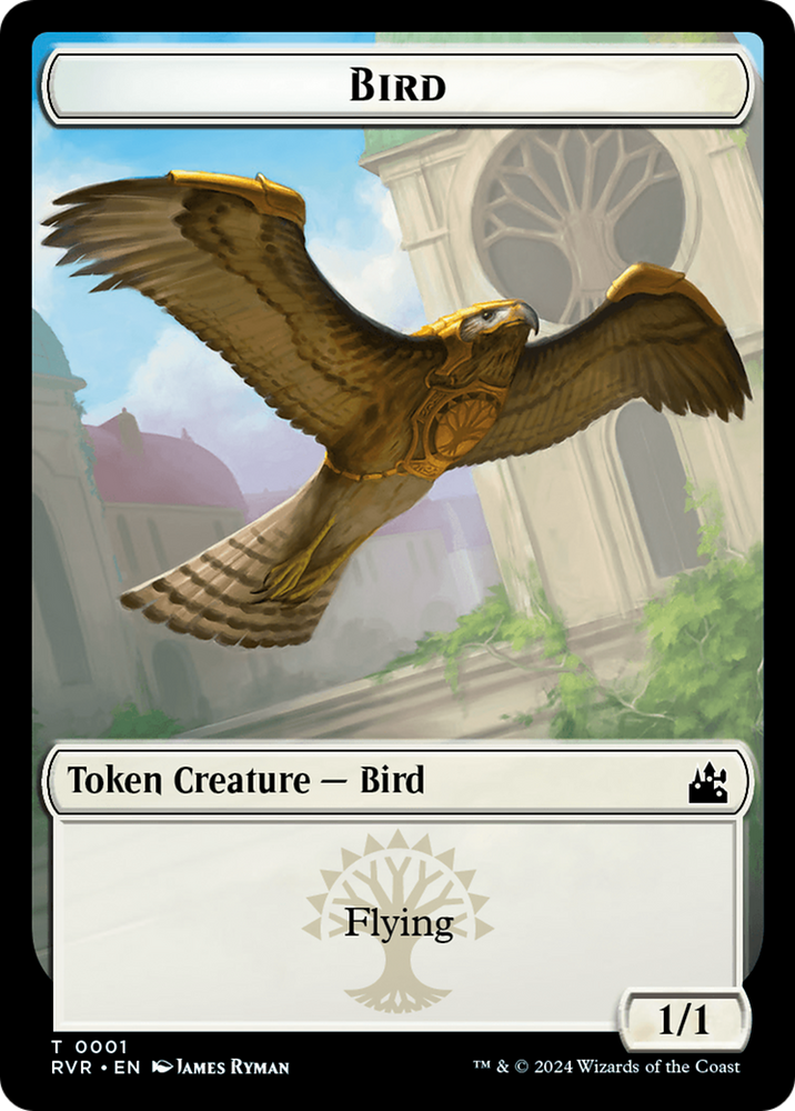 Bird // Zombie Double-Sided Token [Ravnica Remastered Tokens]