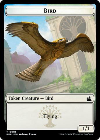 Bird // Zombie Double-Sided Token [Ravnica Remastered Tokens]