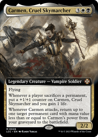 Carmen, Cruel Skymarcher (Extended Art) [The Lost Caverns of Ixalan Commander]