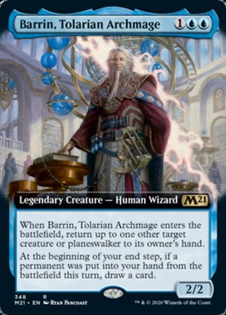 Barrin, Tolarian Archmage (Extended Art) [Core Set 2021]