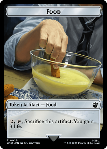 Alien Angel // Food (0026) Double-Sided Token [Doctor Who Tokens]