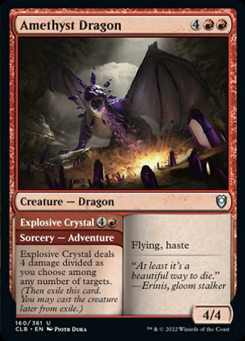 Amethyst Dragon // Explosive Crystal [Commander Legends: Battle for Baldur's Gate]